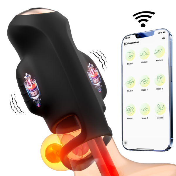 Male Sex Toy Penis Vibrator - Male Masturbation Device Suitable For Adult Men's Toys For Penis Training, It Can Be Controlled Via An App, Male Vibrator Adult Sex Toy Game Set
