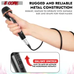 5Core Microphone Dynamic Mic Karaoke Singing Studio XLR Mics Handheld Microfono