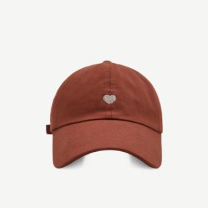 Preppy Style Love Embroidery Ponytail Half Topless Hat
