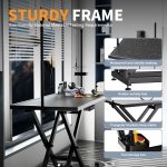 Height Adjustable Pet Grooming Table, Equipped With Leveling Wheels, Dog Grooming Arms, Anti Slip Tabletop, And Tool Organizer 50 Inches, Black, Prohibited Platform Temu