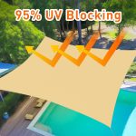 Prohibited From Sale On Amazon XISHAN 16'X20' Mocha,Rust Red,Sand HDPE Sunshade Sail, 160 Grams