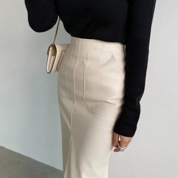 European And American Temperament Deep Split Skirt