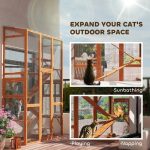 Outdoor Catio Cat Enclosure, Large Wooden Cat House With 6 Jumping Platforms, Scratching Post.For Multiple Packages Shipped, Please Pay Attention To The Details, Dimensions, And Weight.