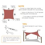 Prohibited From Sale On Amazon XISHAN 16'X20' Mocha,Rust Red,Sand HDPE Sunshade Sail, 160 Grams