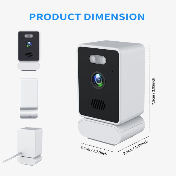 Window-Specific Security Camera, HD Night Vision USB Powered, Mobile Remote Window View, No Wiring Easy Install Home Security Cam