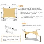 Prohibited From Sale On Amazon XISHAN 16'X20' Mocha,Rust Red,Sand HDPE Sunshade Sail, 160 Grams