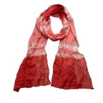2pcs Skinny Long Scarf,Red Metallic Polyester Scarf ,Versatile Everyday Scarf ,Pairs With All Casual Outfits,Office Appropriate Subtlety For Women Men