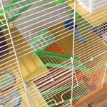 5 Tiers Hamster Cage Portable Animal Travel Carrier W Exercise Wheels Tube, Orange