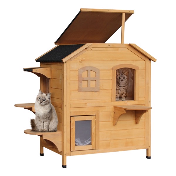 Wooden Cat House