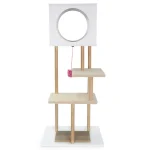 Multi-Level Cat Tree With 2 Scratching Pads, Dual-Door Cat Condo & Anti-Tipping Kit For Indoor Cats