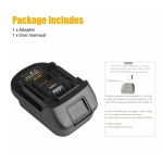 USB Battery Adapter Converter To 20V Convert To 18V