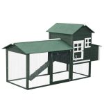 Wooden Chicken Coop, Hen House Outdoor With Run Nesting Box, Asphalt Roof, Removable Tray, Multiple Packages Shipped. Please Pay Attention To The Dimensions And Weight In The Details.