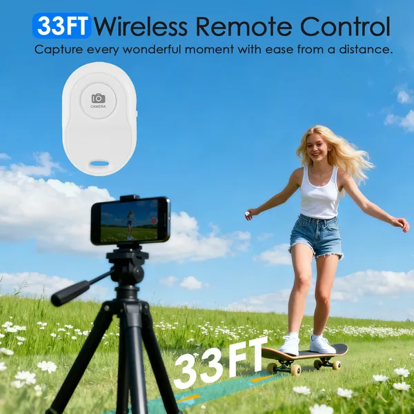 Vlog Selfie Monitor Screen Magnetic Rear Camera Phone Monitor Wireless Selfie Monitor Screen With 33FT Remote For Vlog Live Stream Compatible With IOS Android