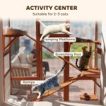Outdoor Catio Cat Enclosure, Large Wooden Cat House With 6 Jumping Platforms, Scratching Post.For Multiple Packages Shipped, Please Pay Attention To The Details, Dimensions, And Weight.
