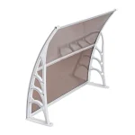 HT-100 X 80 Household Application Door & Window Rain Cover Eaves Brown Board & White Holder