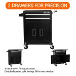 Only For Shipping On Waybill Double-door Cabinet With Two Drawers Tool Cart TT202BK