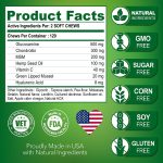 Youmile Hip & Joint Health Supplement For Dogs 120 Chews, Glucosamine Chondroitin MSM Dog Chews With Hyaluronic Acid, Liver Flavored Bone & Joint Support Supplement, For All Breeds