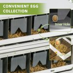 Chicken Nesting Box, 8 Compartment Wood Laying Boxes For Chicken Coop