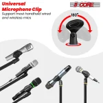 5 Core Tripod Mic Stand Floor Adjustable 18 To 72 Inches Sturdy Boom Arm Holder Microphone Stands Pedestal Para Microfono For Singing MS 080
