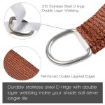 Prohibited From Sale On Amazon XISHAN 16'X20' Mocha,Rust Red,Sand HDPE Sunshade Sail, 160 Grams