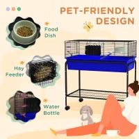 Two-Story Small Animal Cage Removable From Stand