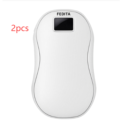 Large Capacity Double-sided Heating Digital Display USB Charging Portable Hand Warmer