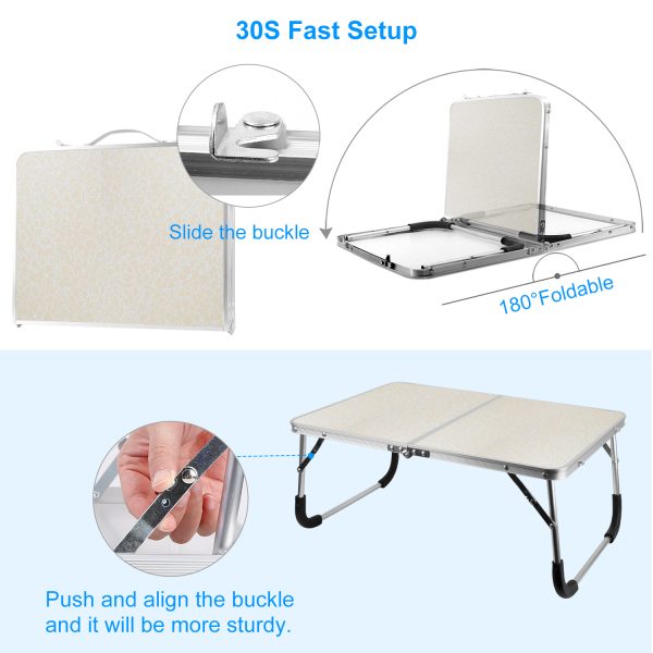 1Pc Foldable Laptop Table Notebook Bed Desk Breakfast Reading Writing Lap Tray For Sofa Couch Floor Dormitory