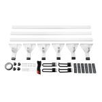For 2015-2016 Transit Base Standard Cargo Van 3 Bar Ladder Roof Racks Fitslbs