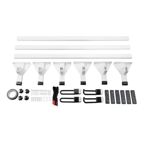 For 2015-2016 Transit Base Standard Cargo Van 3 Bar Ladder Roof Racks Fitslbs