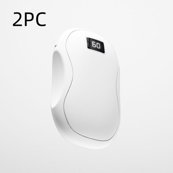 Large Capacity Double-sided Heating Digital Display USB Charging Portable Hand Warmer