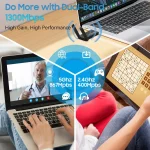 USB 3.0 Wireless WIFI Adapter 1300Mbps Long Range Dongle Dual Band 5Ghz Network