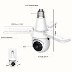 Only Self Pickup---Surveillance Camera Three-leaf Fan Bulb