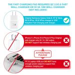 Fast Wireless Charger Pad  Universal High Speed Wireless Charging Station For Smartphones