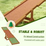 Wooden Dog Agility Seesaw For Training And Exercise, Weather Resistant, Orange