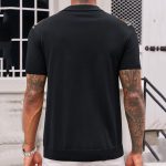 Men's Casual Striped Jacquard Sweater