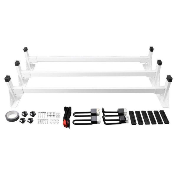 For 2015-2016 Transit Base Standard Cargo Van 3 Bar Ladder Roof Racks Fitslbs