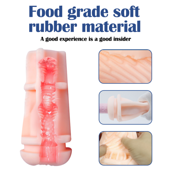 Main Squeeze - Stella Barey - Squeeze Plate For Precise Pressure - Twist End Cap To Control Suction - Discreet Premium Stroker - Vagina, Vanilla, For Adults Only