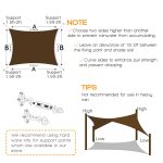 Prohibited From Sale On Amazon XISHAN 16'X20' Mocha,Rust Red,Sand HDPE Sunshade Sail, 160 Grams