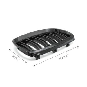 For BMW E92 E93 2007-2010 Gloss Black Front Kidney Grille Style 328i 335i Coupe