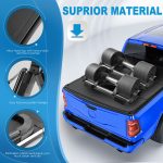 Tri-Fold 5 FT Hard Truck Bed Tonneau Cover For T Oyota 2016-2023 Tacoma W Lamp--A86315-89M42404S