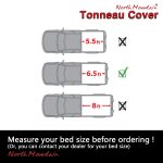 Black Soft Vinyl Lock & Roll-Up Tonneau Cover Assembly Fit 14-21 Tundra 6.5' Bed--A80034-1265T