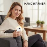 Large Capacity Double-sided Heating Digital Display USB Charging Portable Hand Warmer