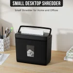 Paper Shredder For Home Use,5 Sheets Small Crosscut Paper Shredder,P-4 Security Level With 2.38-Gallon Basket, 4-Mode Design-Durable & Fast And Jam Proof For Home Office Utilization